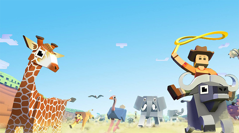 Savannah Rodeo Stampede: capture animais em jogo gratuito - Outer Space