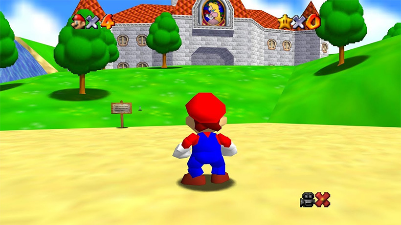 SUPER MARIO 64. Juego Super Mario 64 con gráficos 3D online en